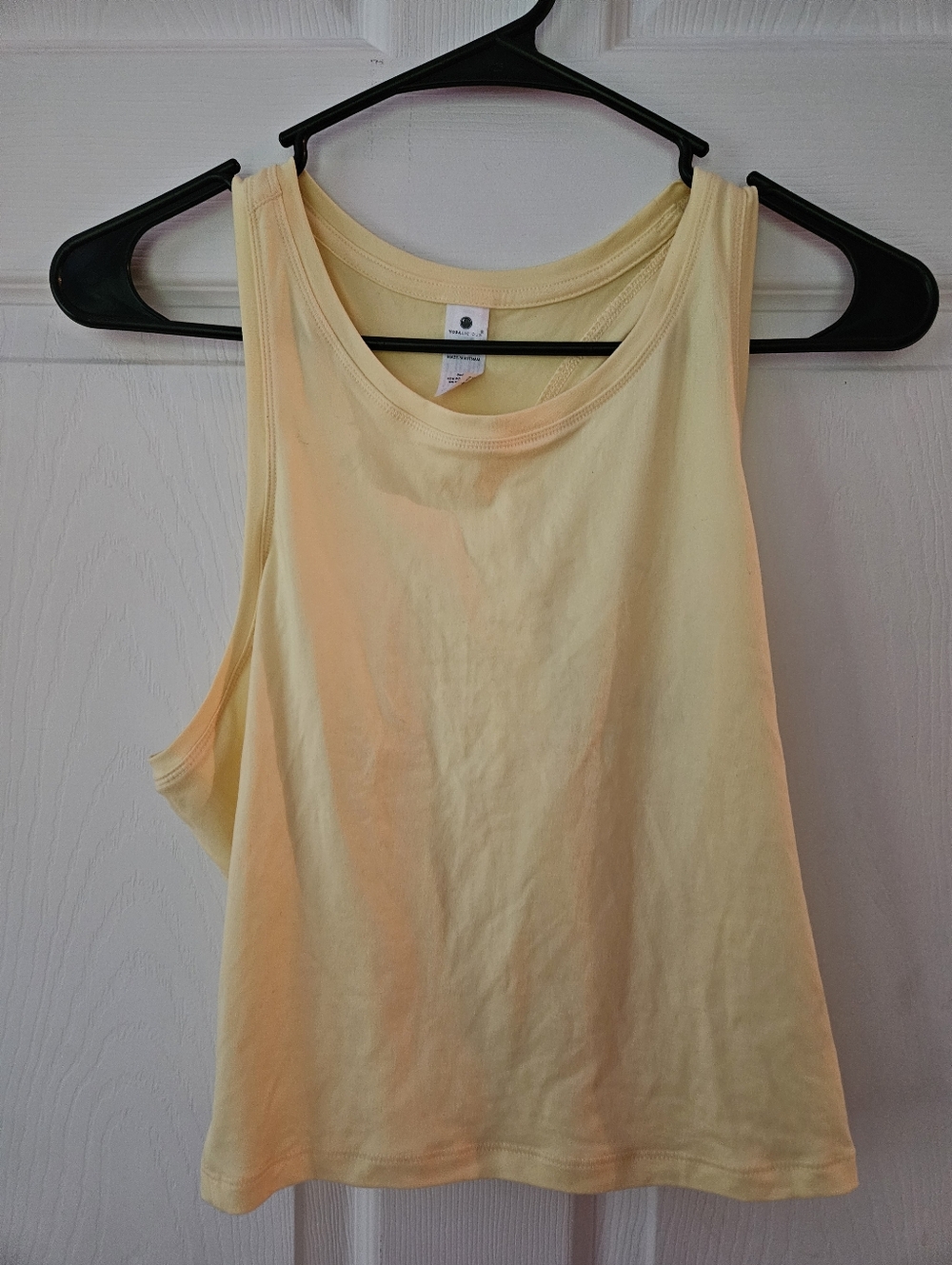 Yogalicious Pale Yellow Tank Top